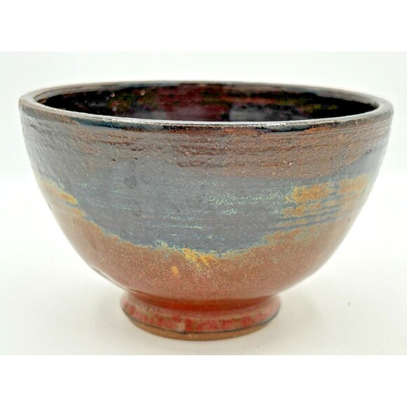 Firewood Kiln Glaze‎ Stoneware Snack Bowls Set of 3 Wheel Thrown Studio Art - Picture 9 of 16